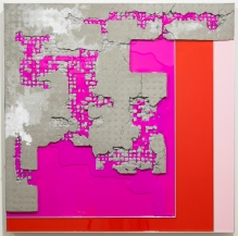 Troy Simmons Cement, Acrylic, Aluminum 36x36x3 Inches